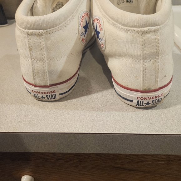 Converse Chuck Taylor All Star White CTAS High Street Mid Shoes Men's Size 12 - Picture 8 of 9